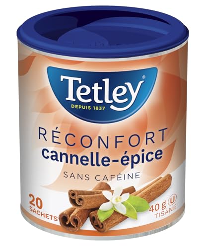 Tetley Warmth Cinnamon Spice Herbal Tea – 20 Tea Bags per Box, 6-Pack Bundle, Caffeine-Free Blend with Cinnamon, Orange Blossom & Warm Spices, Kosher Certified - Canadian Distribution - Ships Free Within Canada on Orders Above CAD $199 - Image 2