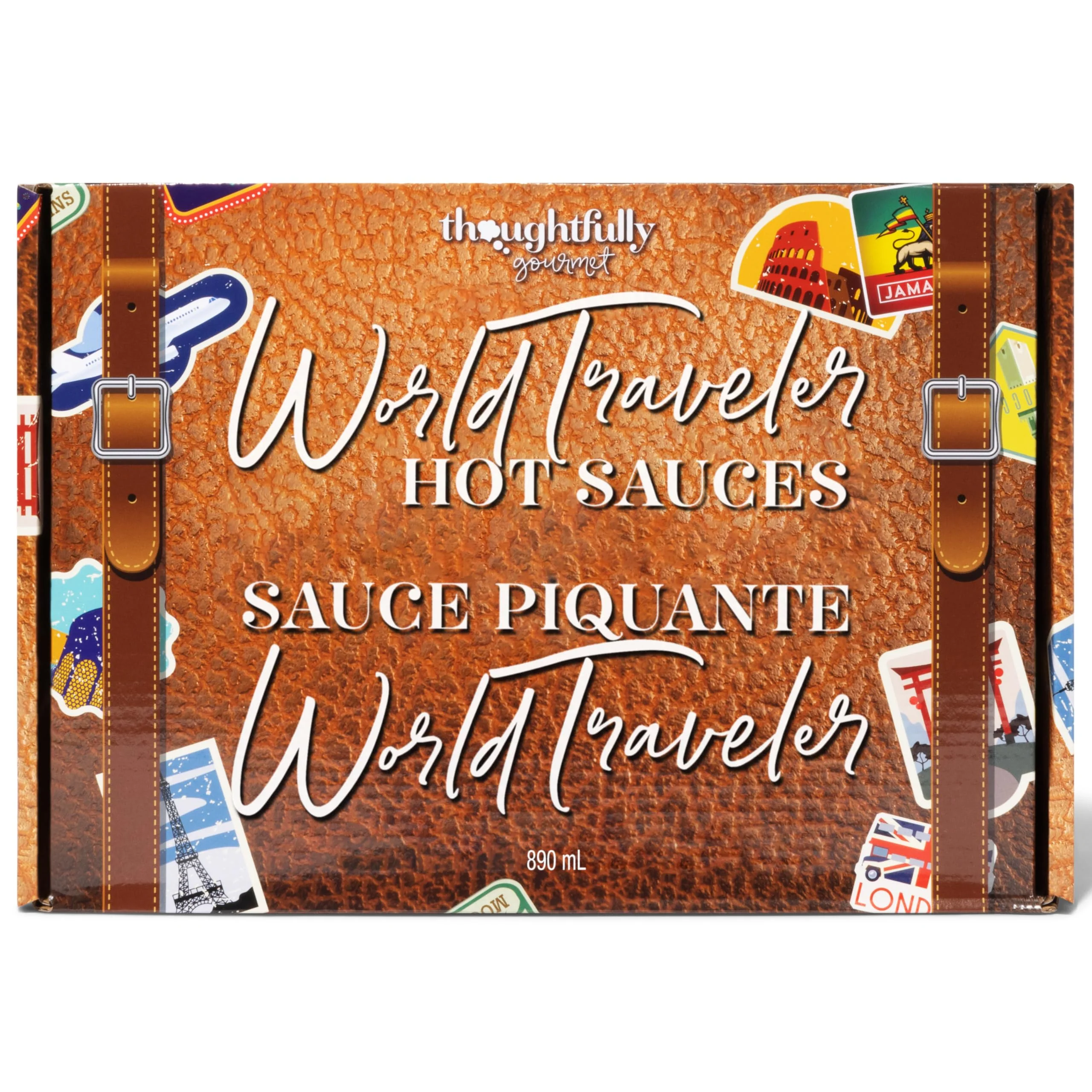 Thoughtfully – Hot Sauce Gift Set – World Traveler – 15 Pack – Global Flavours - Canadian Distribution - Ships Free Within Canada on Orders Above CAD $199 - Image 2