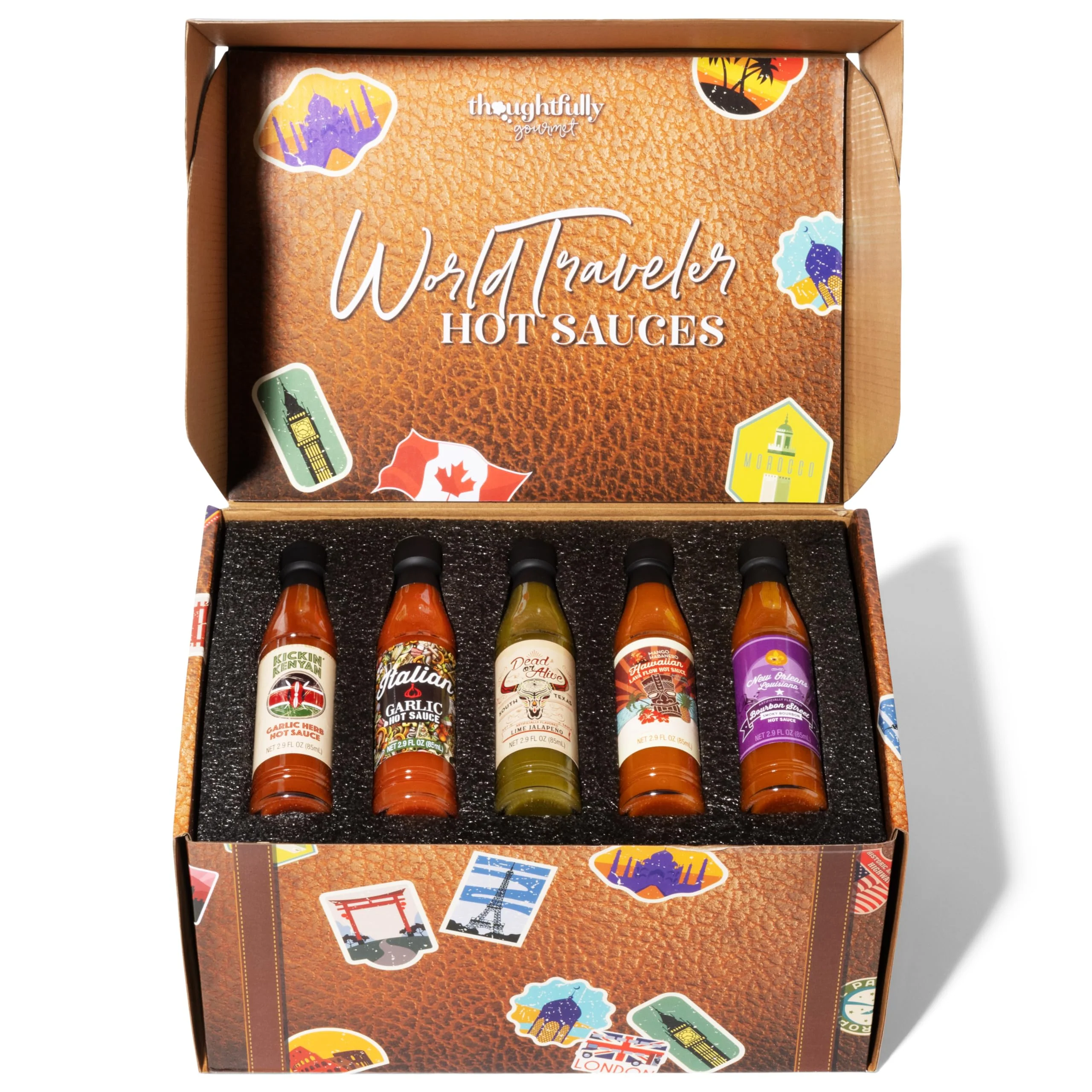 Thoughtfully – Hot Sauce Gift Set – World Traveler – 15 Pack – Global Flavours - Canadian Distribution - Ships Free Within Canada on Orders Above CAD $199 - Image 3