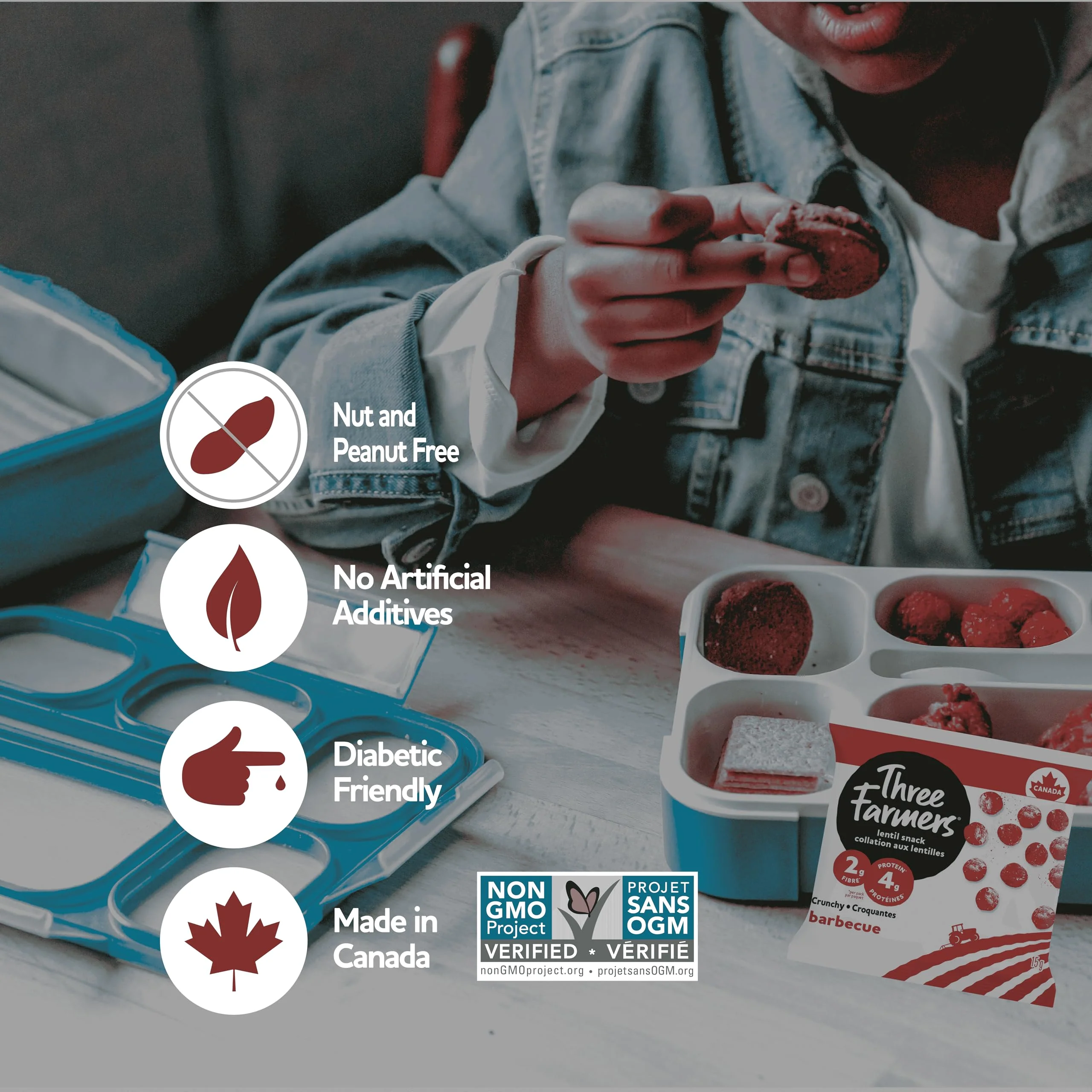 Three Farmers – Healthy Snack Packs – Sweet Chili/Dill Pickle/BBQ – 18 Pack - Canadian Distribution - Ships Free Within Canada on Orders Above CAD $199 - Image 3