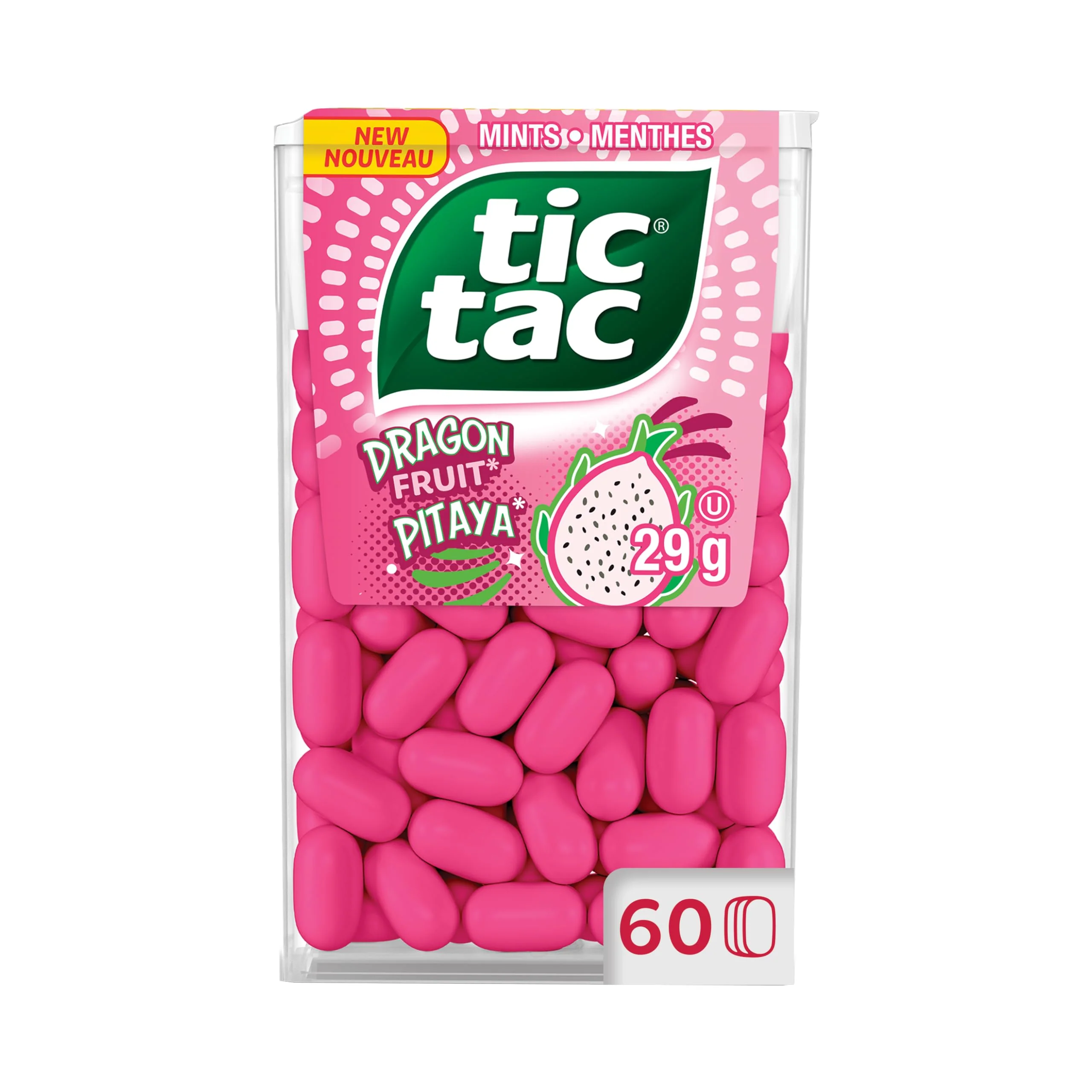 TIC TAC Dragon Fruit Mints – 60 Count Bulk Pack (12 × 29g Singles) - Canadian Distribution - Ships Free Within Canada on Orders Above CAD $199 - Image 7