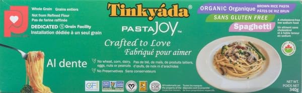 TINKYADA Organic Brown Rice Spaghetti, 2 x 340g - Canadian Distribution - Ships Free Within Canada on Orders Above CAD $199