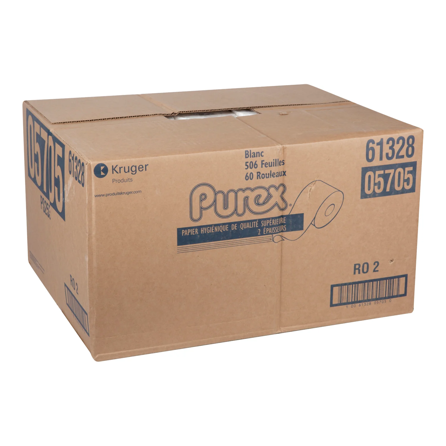 Tissue Toilet 2 Ply White Individually Wrapped - 60 x 506 count - Purex - Packaging and Accessories - Restaurant Supplies and Equipment - Canadian Distribution - Image 2