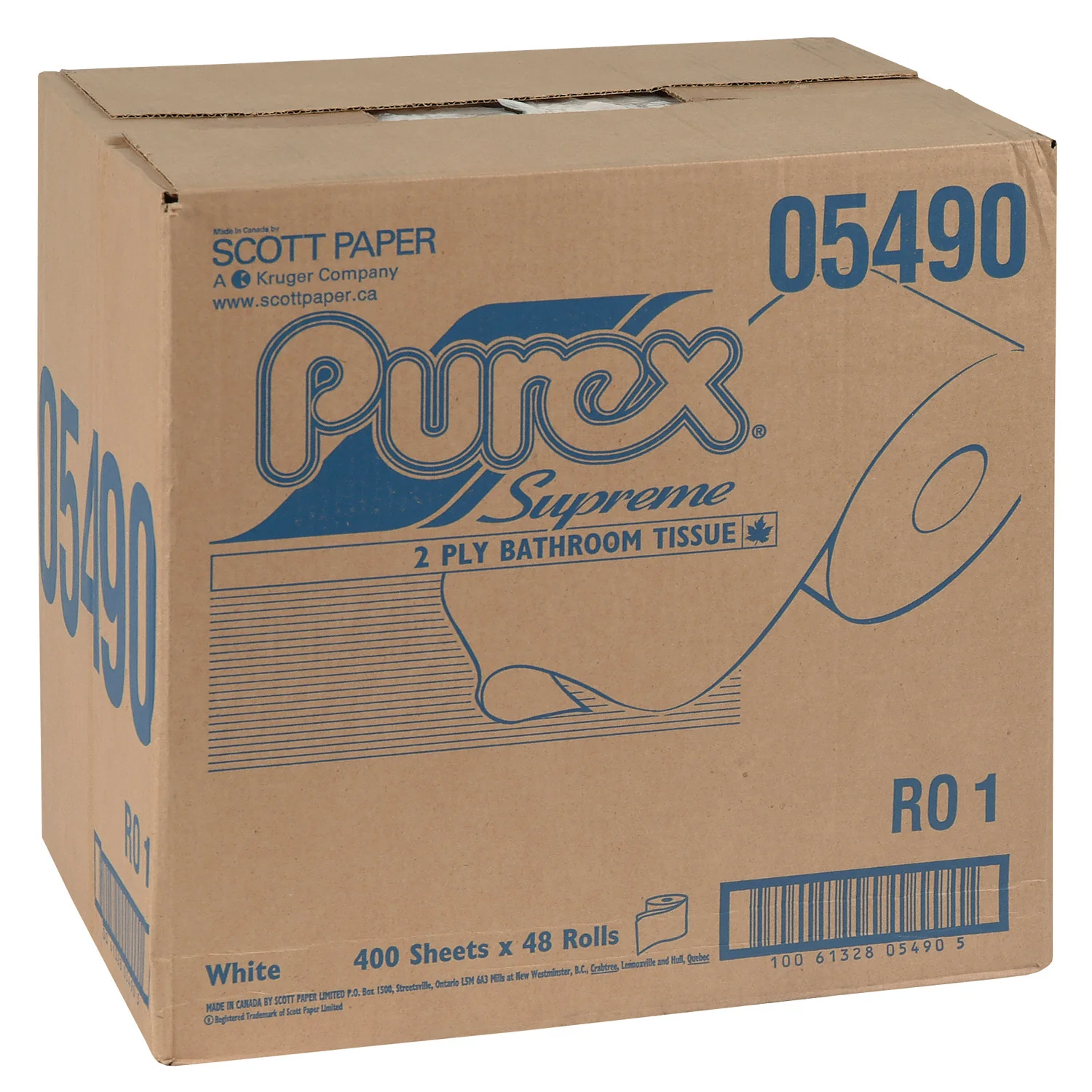 Tissue Toilet Supreme - 48 roll - Embassy Toilet - Packaging and Accessories - Restaurant Supplies and Equipment - Canadian Distribution - Image 2