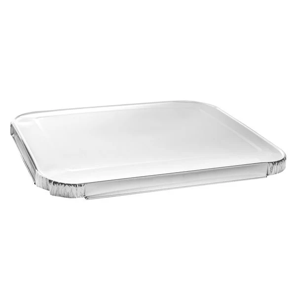 Titan Aluminum Lids for Half-Steam Pan - Pack of 100 - Disposables, Restaurant Packaging and Take-Out Supplies - Canadian Distribution - Ships Free Within Canada on Orders Above CAD $199