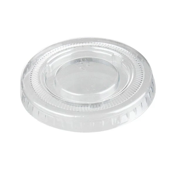 Titan Clear Plastic Lid for 1 oz Portion Cups - 4 Packs of 300  - Disposables, Restaurant Packaging and Take-Out Supplies - Canadian Distribution - Ships Free Within Canada on Orders Above CAD $199