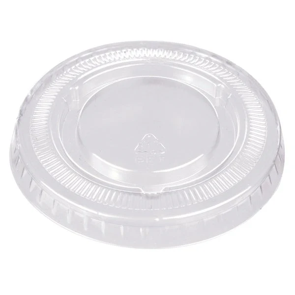 Titan Clear Plastic Lid for 2 oz Portion Cups - 4 packs of 300  - Disposables, Restaurant Packaging and Take-Out Supplies - Canadian Distribution - Ships Free Within Canada on Orders Above CAD $199 - Image 2