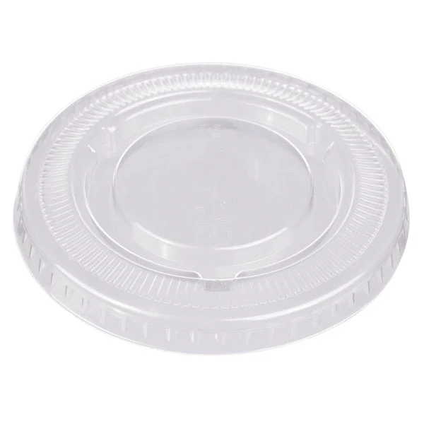 Titan Clear Plastic Lid for 3.25 oz Portion Cups - 4 packs of 300  - Disposables, Restaurant Packaging and Take-Out Supplies - Canadian Distribution - Ships Free Within Canada on Orders Above CAD $199