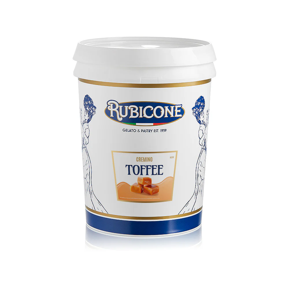 "PRE-ORDER" Toffee Spreadable Filling Cream - Cremino Toffee - Case of 2 x 5 KG Buckets - Rubicone Canada - Ships Free Within Canada on Orders Above CAD $199
