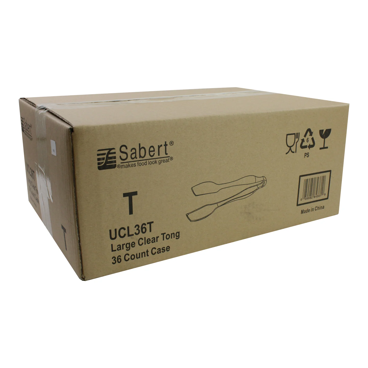 Tong Plastic Clear 10.8 in. - 36 each - Sabert - Packaging and Accessories - Restaurant Supplies and Equipment - Canadian Distribution - Image 3