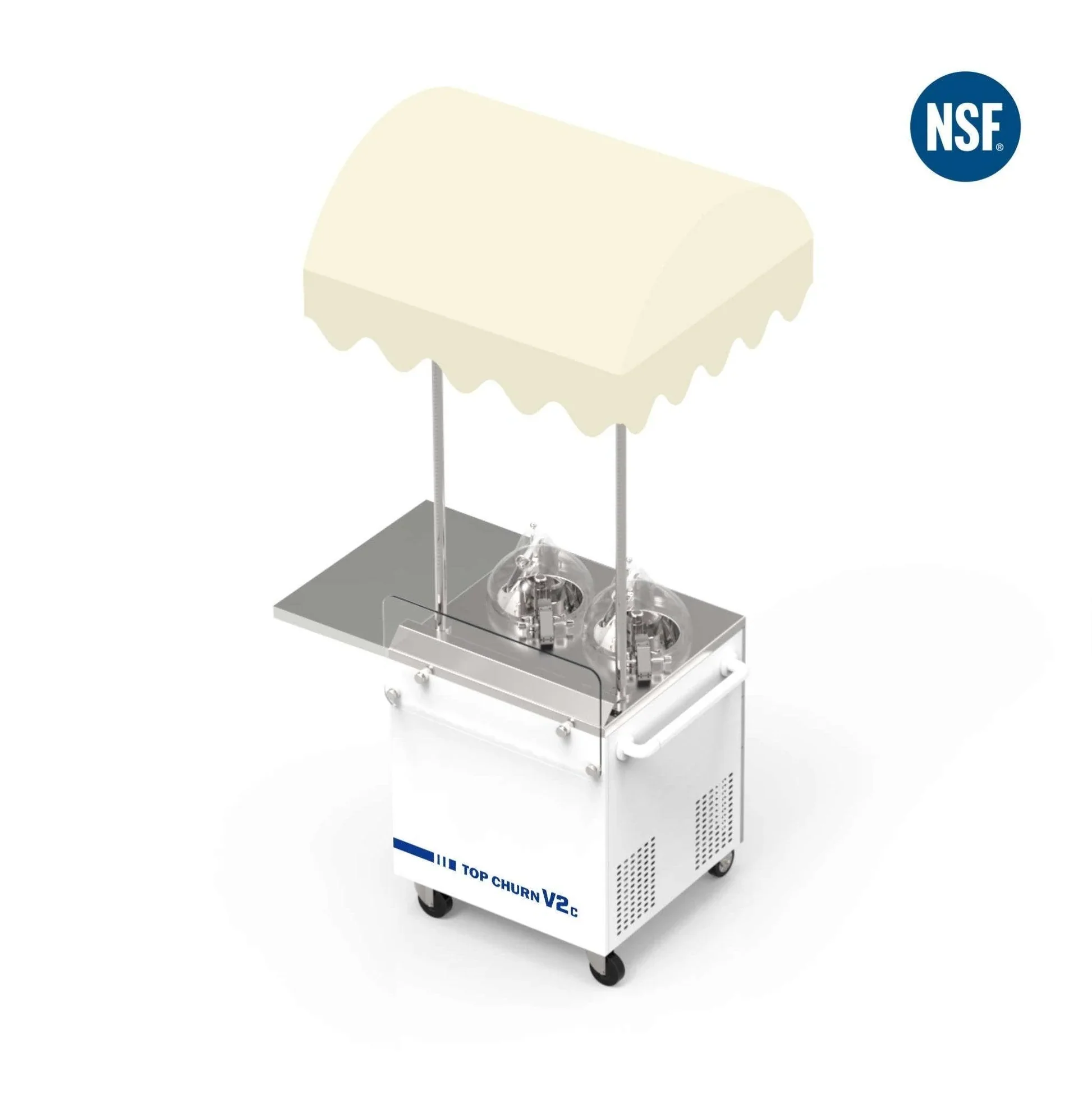 Top Churn Pro V2C - Mobile Cart Model - Make and Display Machines for Gelato, Ice Cream, & Sorbets - Top Churn Canada - Image 5