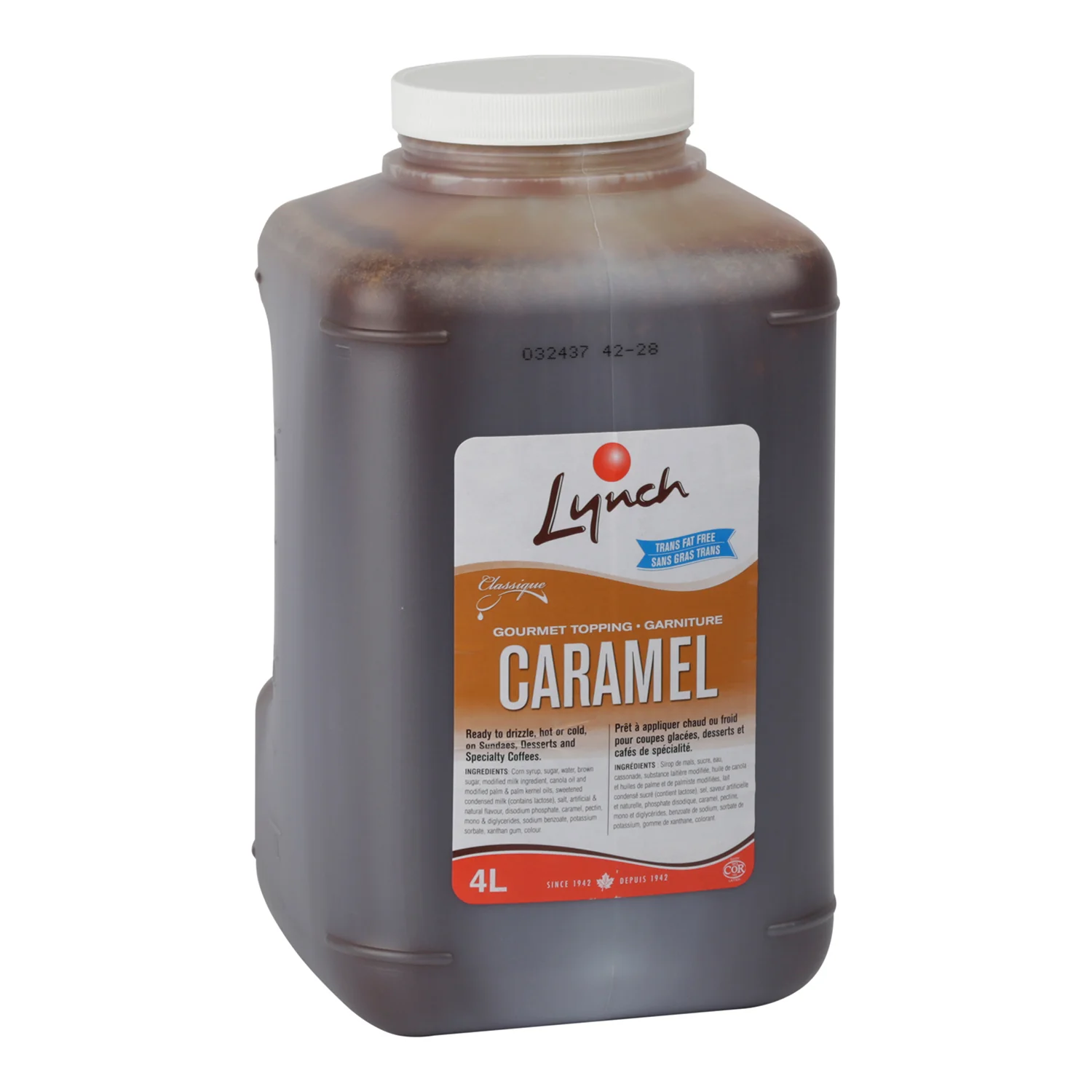 Topping Caramel Classic - 2 x 4 L - Lynch - Baking Mixes and Ingredients - Canadian Distribution - Ships Free Within Canada on Orders Above CAD $199