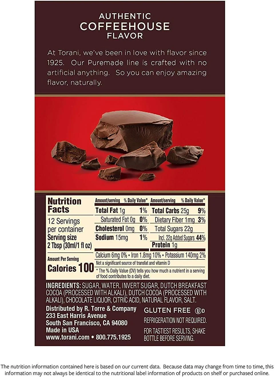 Torani Puremade Sauce Variety Pack - 4 Bottles (16.5oz Each) - Caramel, Dark Chocolate, White Chocolate & Pumpkin Pie - Canadian Distribution - Ships Free Within Canada on Orders Above CAD $199 - Image 10