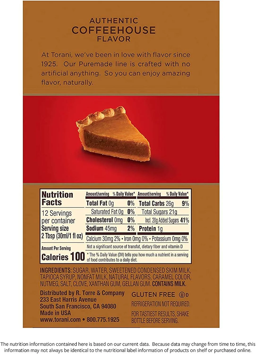 Torani Puremade Sauce Variety Pack - 4 Bottles (16.5oz Each) - Caramel, Dark Chocolate, White Chocolate & Pumpkin Pie - Canadian Distribution - Ships Free Within Canada on Orders Above CAD $199 - Image 4