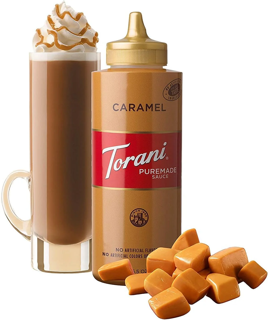Torani Puremade Sauce Variety Pack - 4 Bottles (16.5oz Each) - Caramel, Dark Chocolate, White Chocolate & Pumpkin Pie - Canadian Distribution - Ships Free Within Canada on Orders Above CAD $199 - Image 6