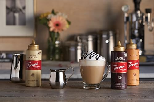 Torani Puremade Sauce Variety Pack - 4 Bottles (16.5oz Each) - Caramel, Dark Chocolate, White Chocolate & Pumpkin Pie - Canadian Distribution - Ships Free Within Canada on Orders Above CAD $199 - Image 9
