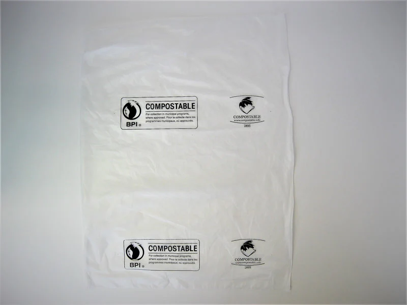 Translucent Produce Bag 12" x 15"  BPI - 500/2000 Bags - Disposable Take Away Food Packaging - Canadian Distribution - Image 2