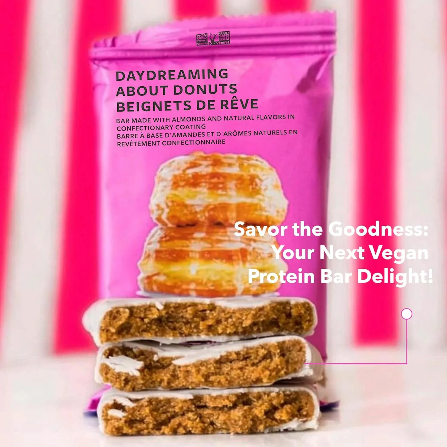 Trubar – Vegan Protein Bar – Donuts Flavor – 12 Pack – Ships Free Within Canada on Orders Above CAD $199 - Image 2
