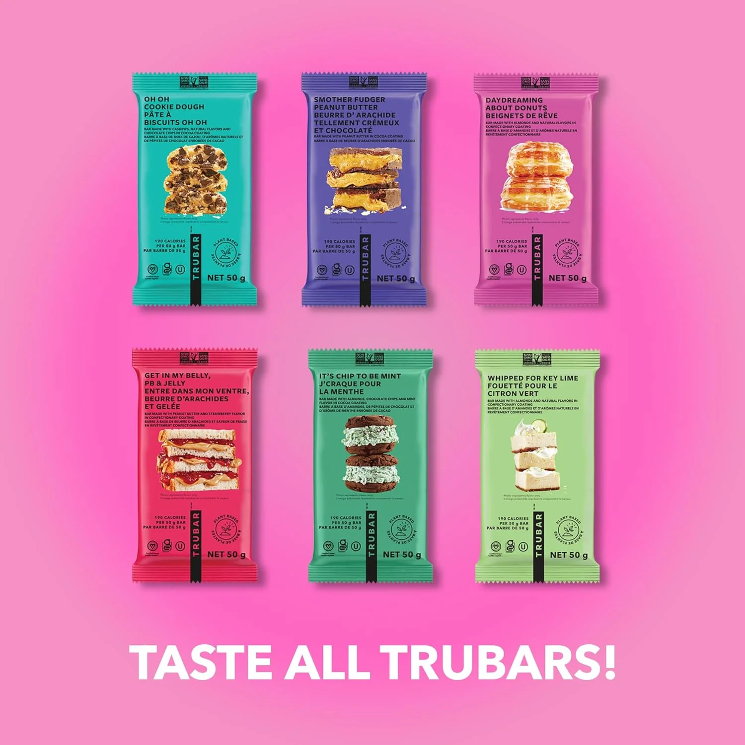 Trubar – Vegan Protein Bar – Donuts Flavor – 12 Pack – Ships Free Within Canada on Orders Above CAD $199 - Image 9