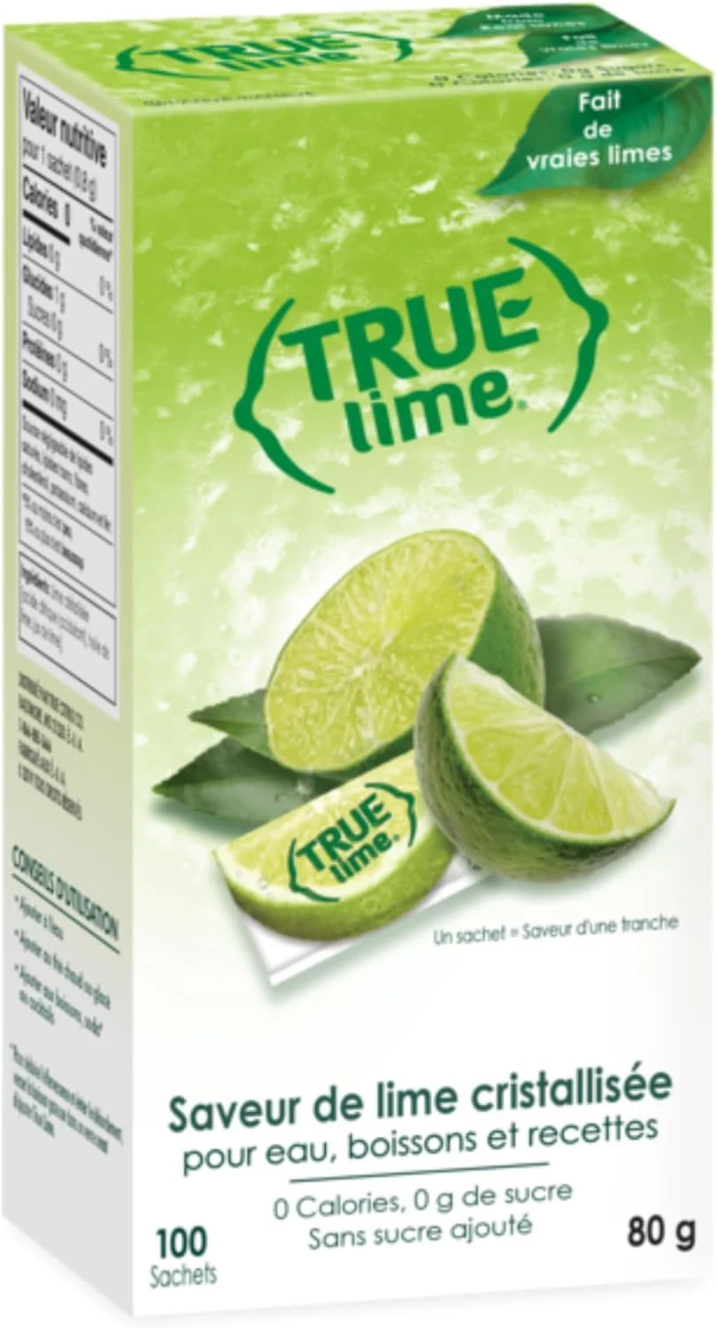 True Lime – Water Enhancer – Lime – 2 × 100 Pack – Real lime no preservatives - Canadian Distribution - Ships Free Within Canada on Orders Above CAD $199 - Image 8