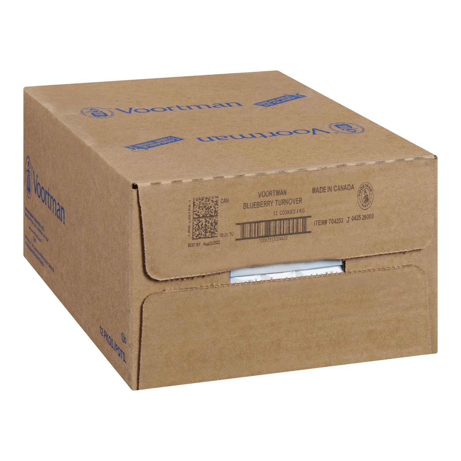 Turnover Blueberry Soft - 12 x 300 g - Voortman - Restaurant and Foodservice Ingredients - Canadian Distribution - Ships Free Within Canada on Orders Above CAD $199 - Image 2