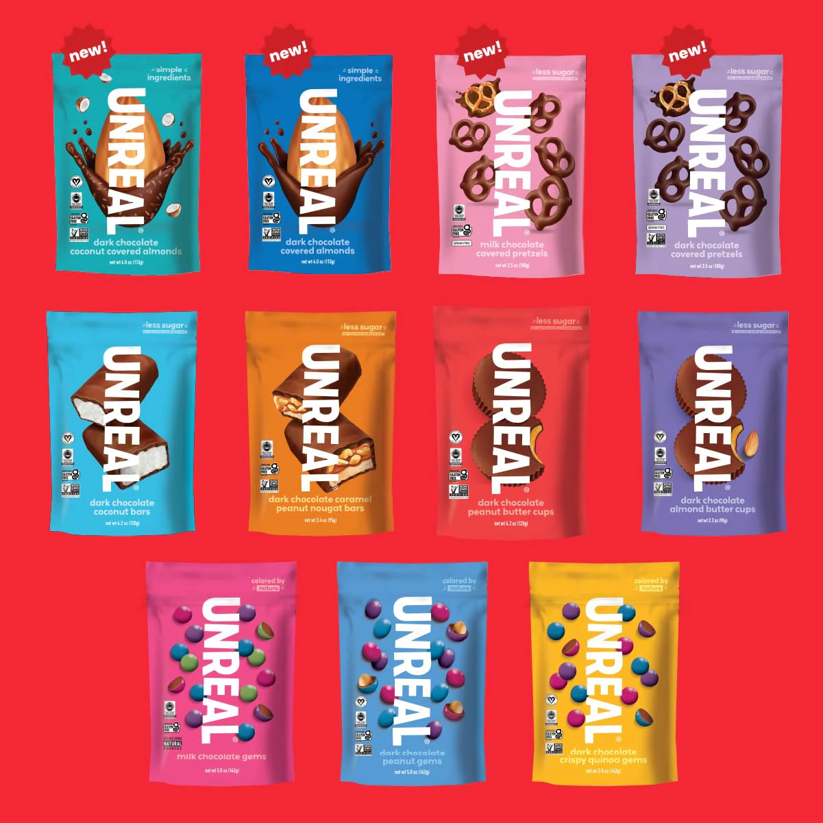 Unreal Dark Chocolate Peanut Butter Cups - 2 x Single Pack - Canadian Distribution - Ships Free Within Canada on Orders Above CAD $199 - Image 2