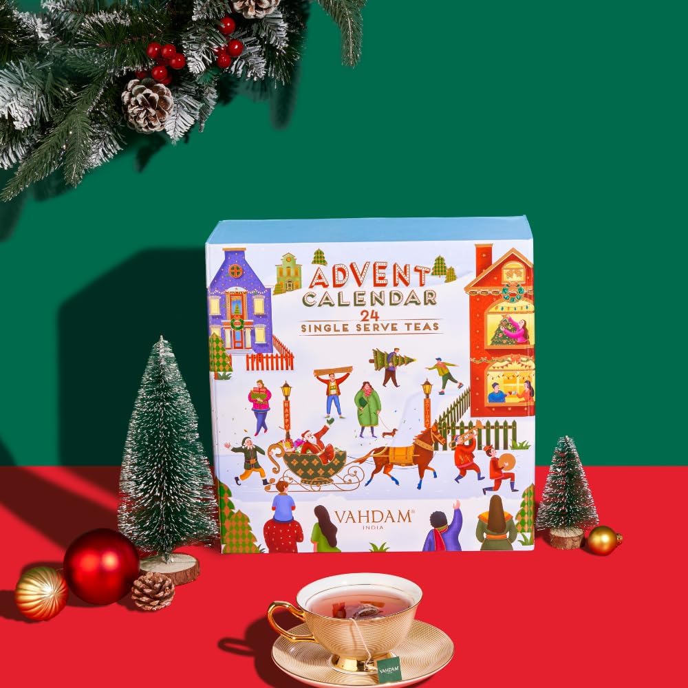 Vahdam – Christmas Tea Gift Set – 24 Flavours – 120 Pyramid Bags - Canadian Distribution - Ships Free Within Canada on Orders Above CAD $199 - Image 8