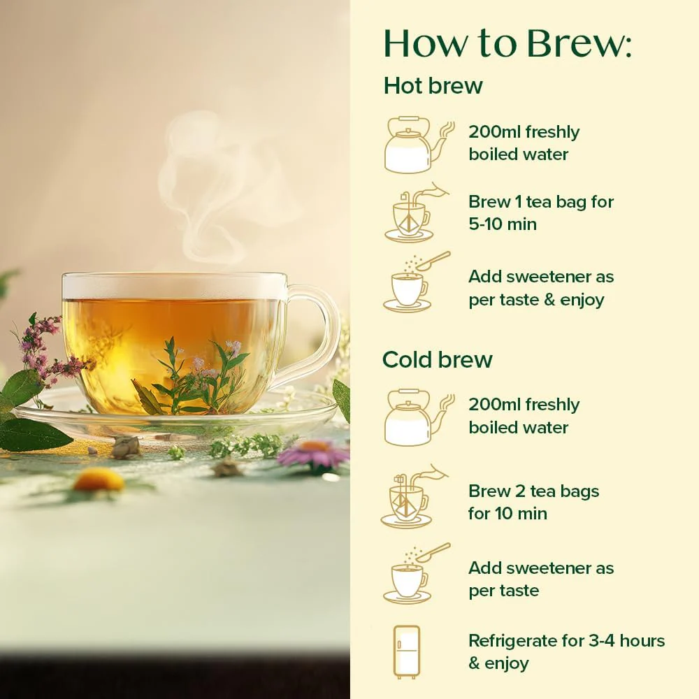 VAHDAM Herbal Tea Sampler - 36 Tea Bags in 6 Varieties | Caffeine-Free, Non-GMO Blends - Canadian Distribution - Ships Free Within Canada on Orders Above CAD $199 - Image 4