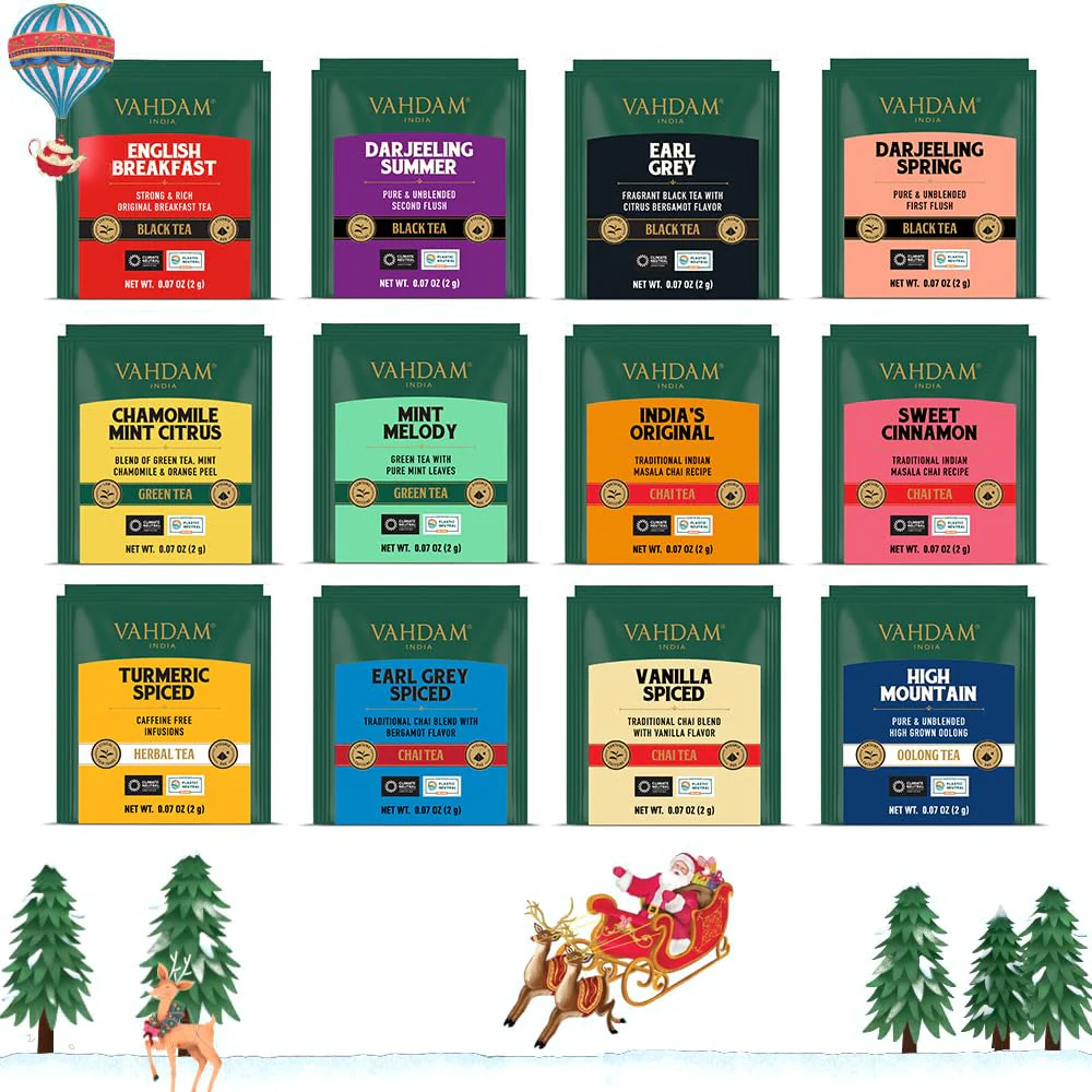 VAHDAM - Limited Edition Tea Bag Advent Calendar 2025 - 24 Unique Flavors - Canadian Distribution - Ships Free Within Canada on Orders Above CAD $199 - Image 2