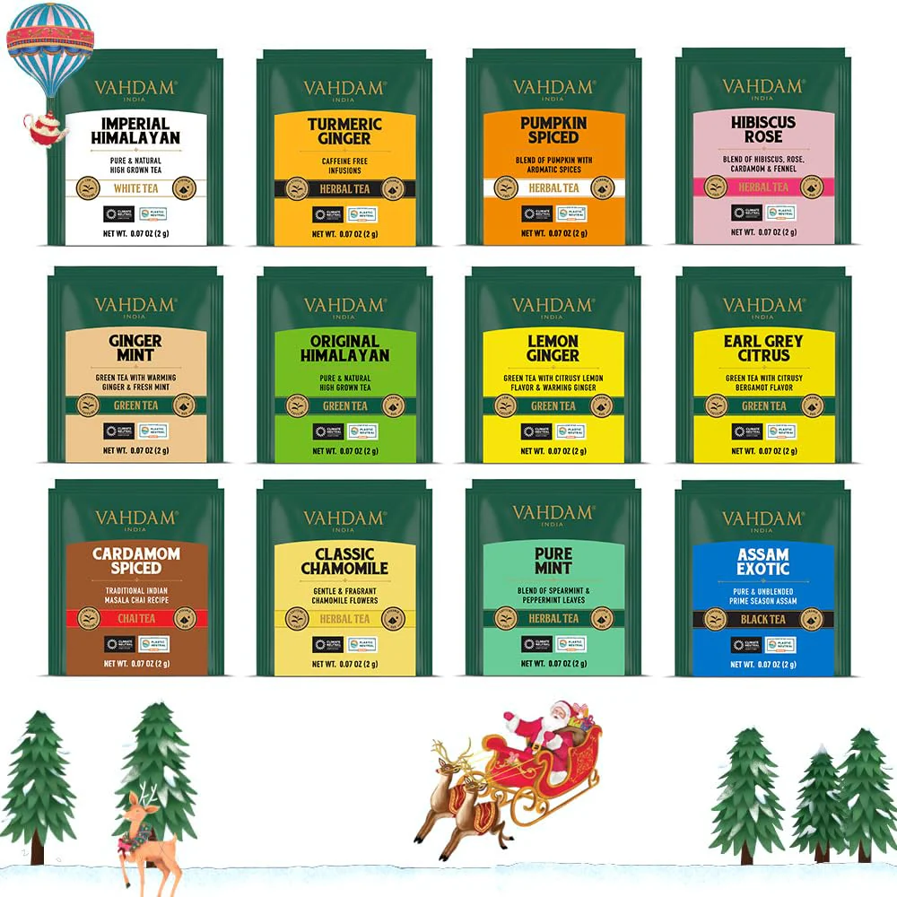 VAHDAM - Limited Edition Tea Bag Advent Calendar 2025 - 24 Unique Flavors - Canadian Distribution - Ships Free Within Canada on Orders Above CAD $199 - Image 3