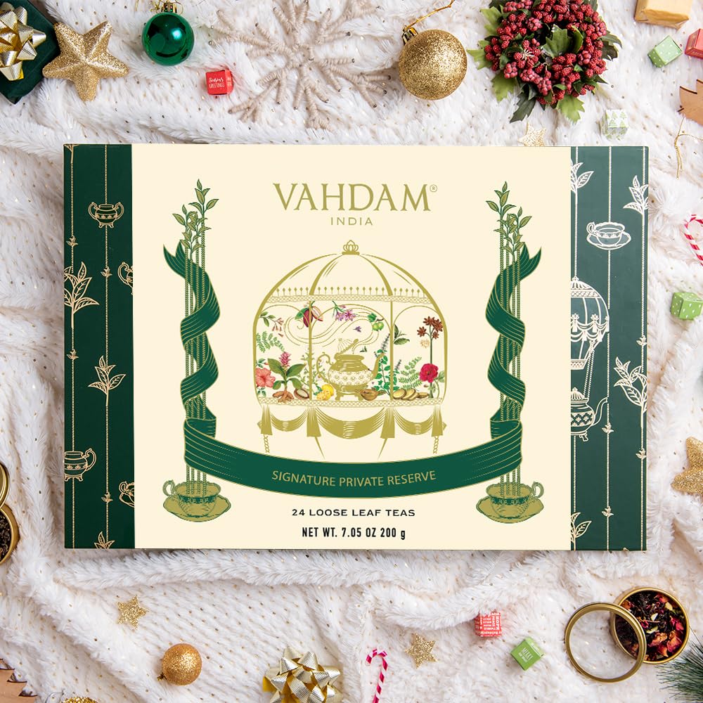 VAHDAM – Tea Gift Set – 24 Loose Leaf Teas – Luxury Tin Caddies - Canadian Distribution - Ships Free Within Canada on Orders Above CAD $199 - Image 3