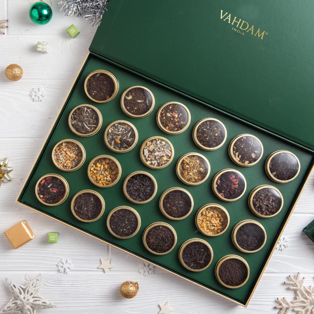 VAHDAM – Tea Gift Set – 24 Loose Leaf Teas – Luxury Tin Caddies - Canadian Distribution - Ships Free Within Canada on Orders Above CAD $199 - Image 8