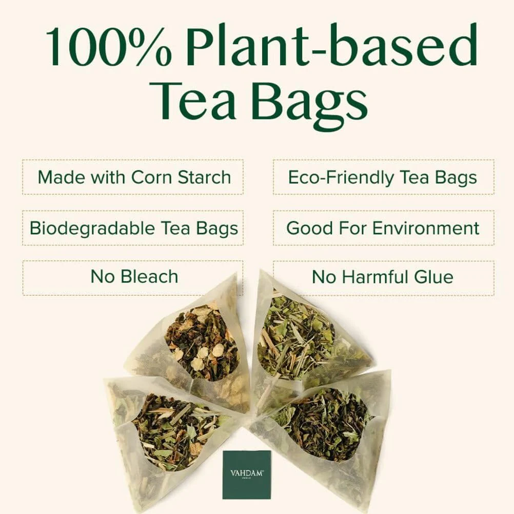 VAHDAM – Turmeric Ashwagandha Tea – Herbal – 100 Count – Caffeine free blend - Canadian Distribution - Ships Free Within Canada on Orders Above CAD $199 - Image 5