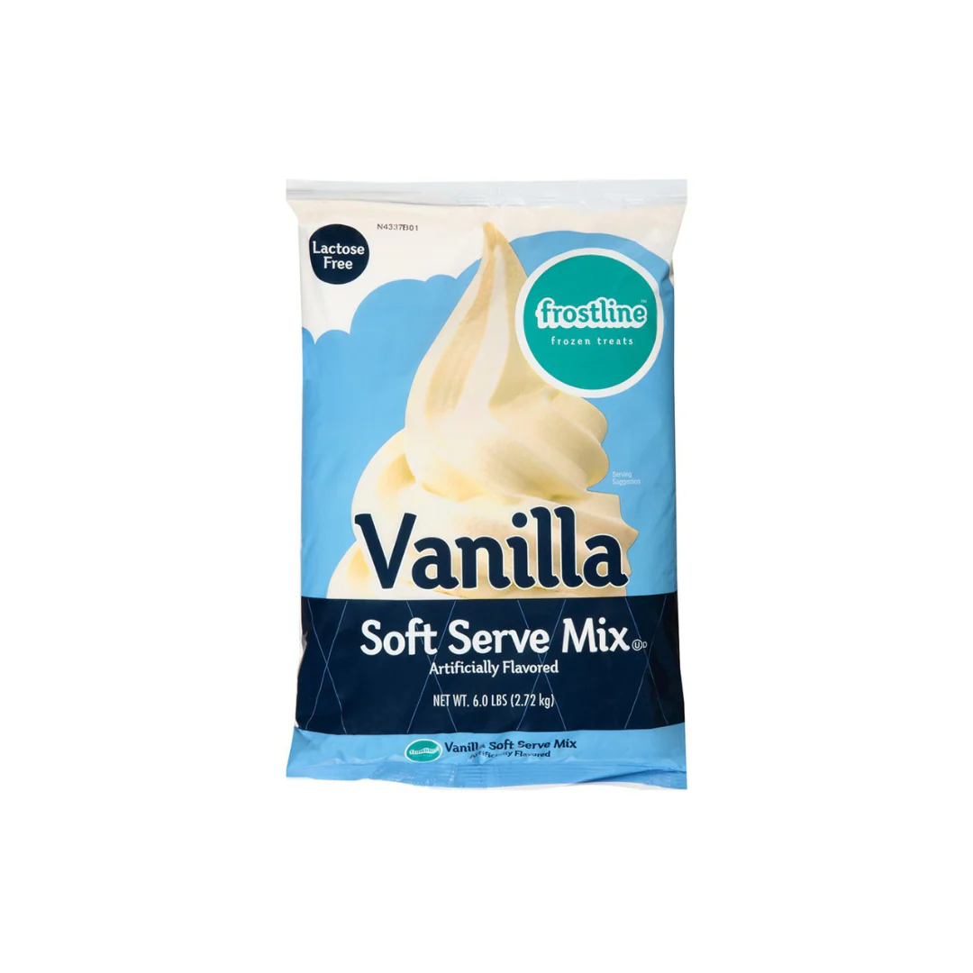 Frostline Vanilla Soft Serve Ice Cream Mix - 6 Lbs. Bag - Case (6 X 6 lbs. Bags) - 56 Cases per Pallet - Canadian Distributor - Ships Free Within Canada on Orders Above CAD $199 - Image 3