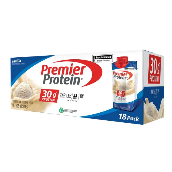 Vanilla Shake - 18 × 325 mL - Premier Protein - Health and Wellness - Canadian Distribution - Ships Free Within Canada on Orders Above CAD $199 - Image 3