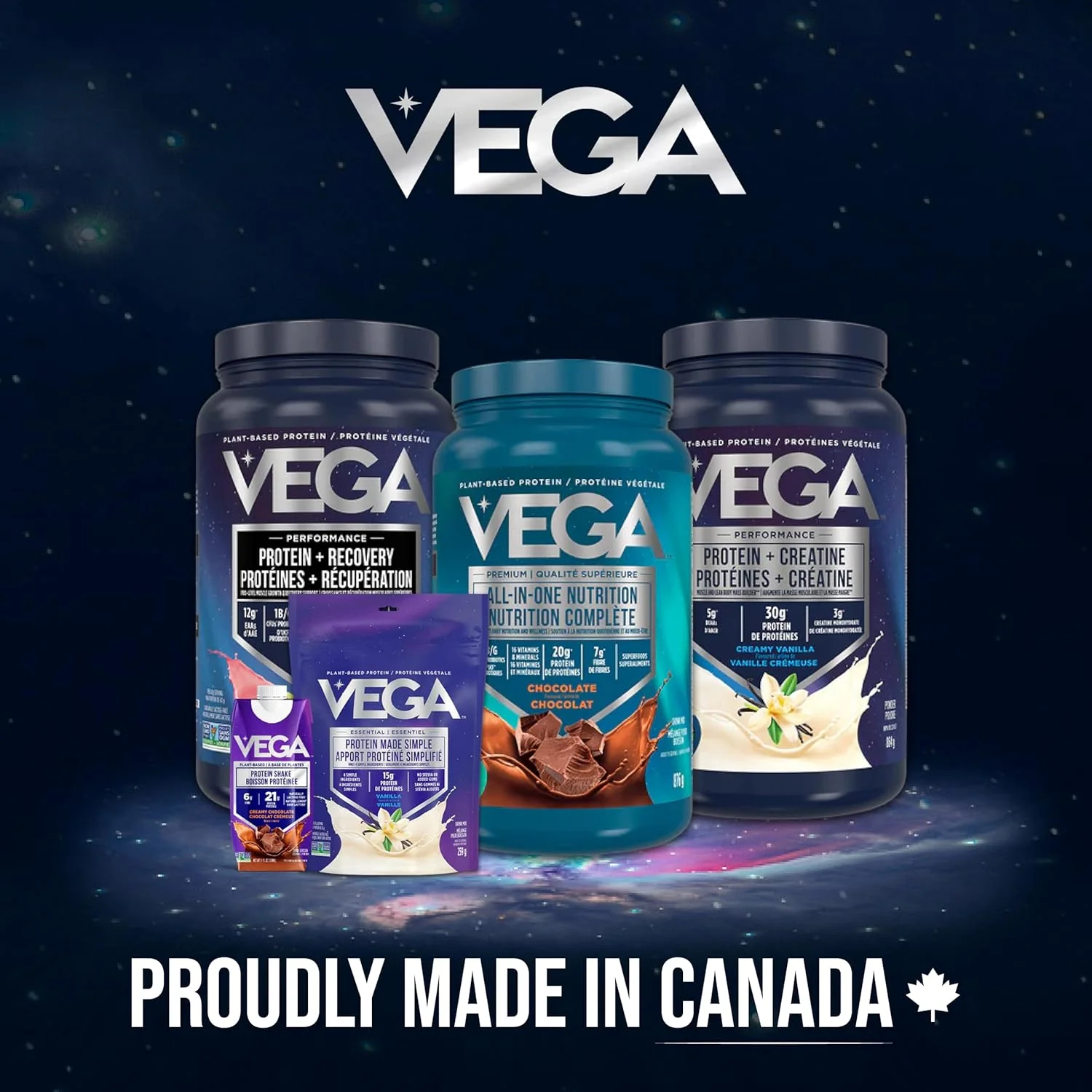 Vega Sport – Vegan Protein Powder + Recovery – Chocolate – 19 Servings, 837 g – Ships Free Within Canada on Orders Above CAD $199 - Image 4