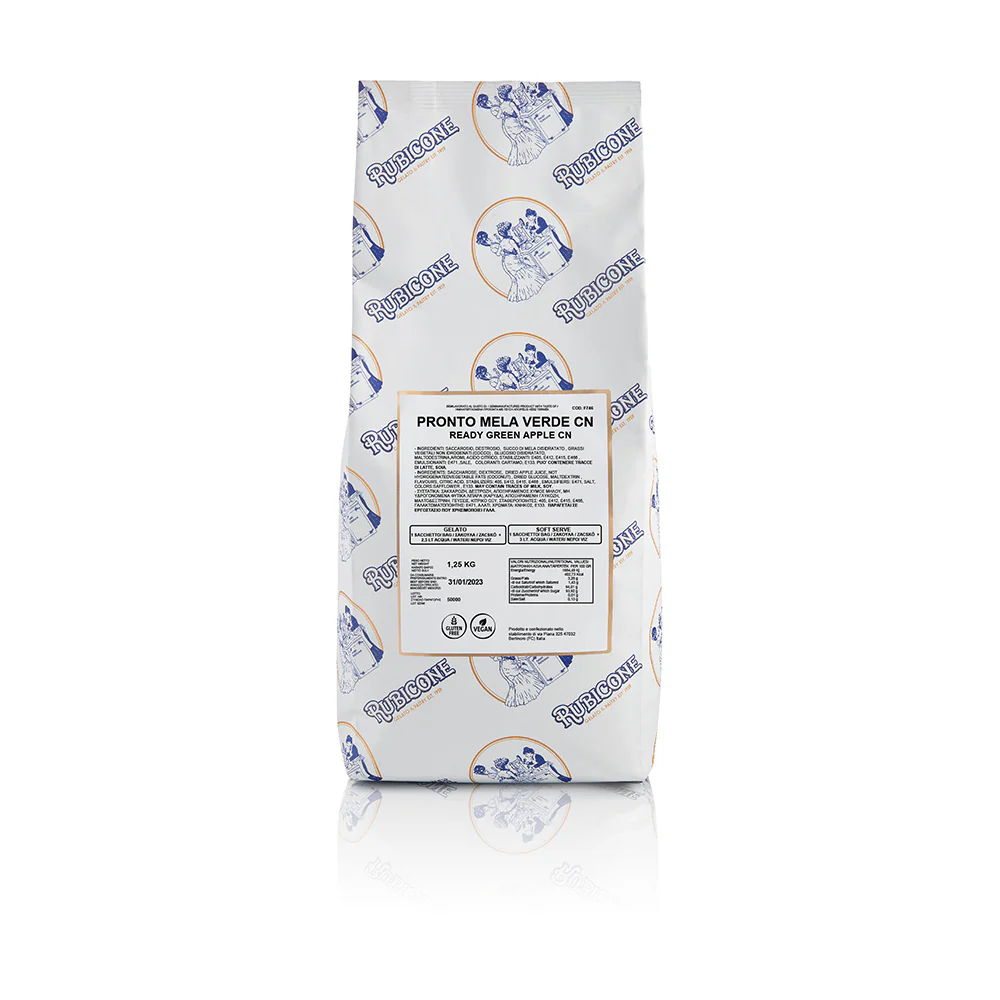 Green Apple Ready Fruit - Ready Base for Gelato & Soft Serve - Case of 6 x 1.25 KG bags - Rubicone Canada - Ships Free Within Canada on Orders Above CAD $199 - Image 2