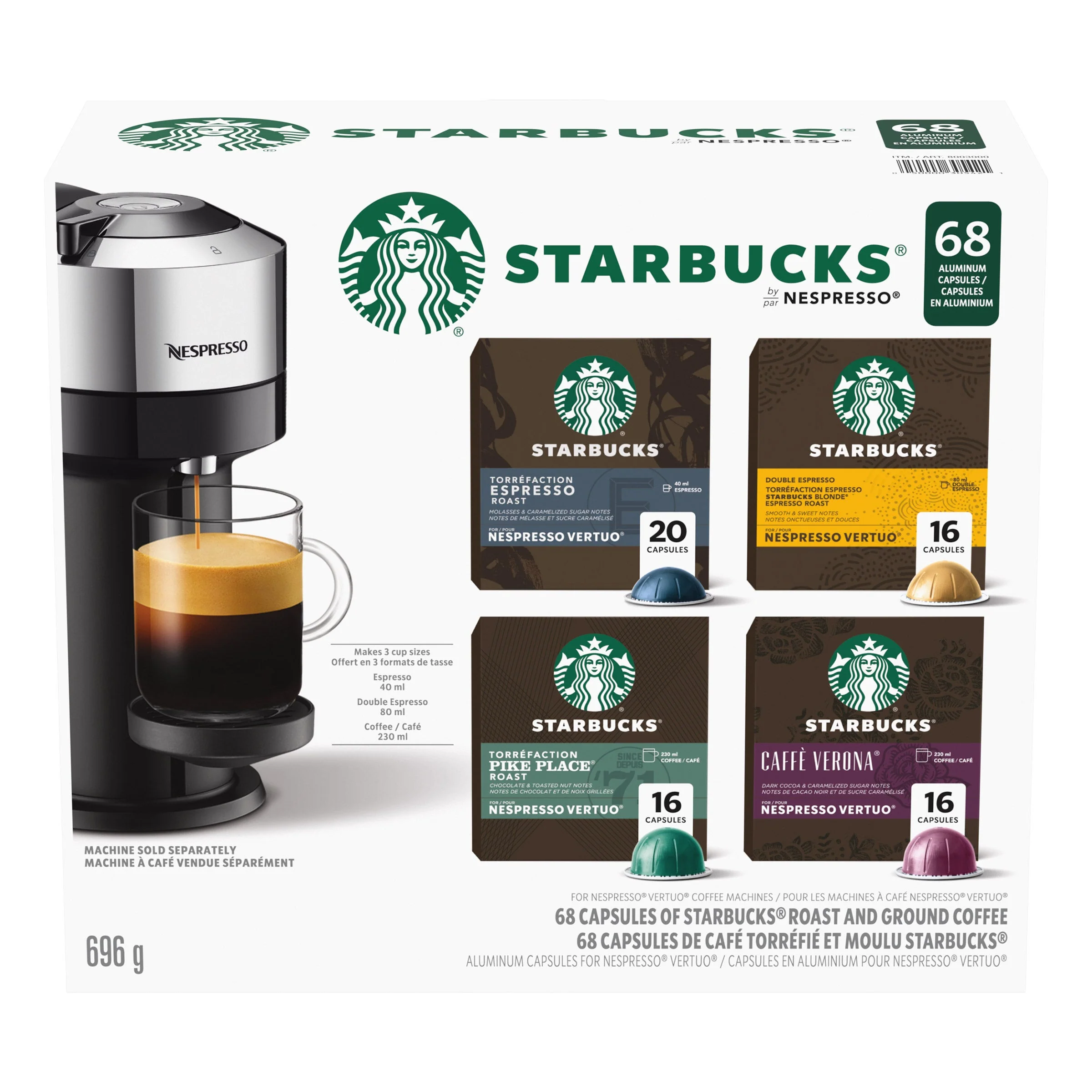 Vertuo Line Variety Pack by Nespresso - 68 Count - Starbucks - Restaurant Equipment and Smallwares - Canadian Distribution