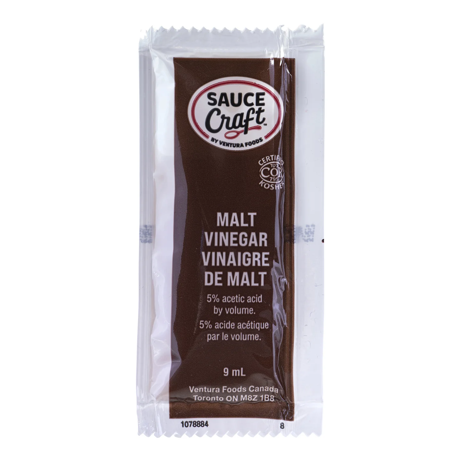 Vinegar Malt - 504 x 9 mL - Sauccft - Restaurant and Foodservice Ingredients - Canadian Distribution - Ships Free Within Canada on Orders Above CAD $199
