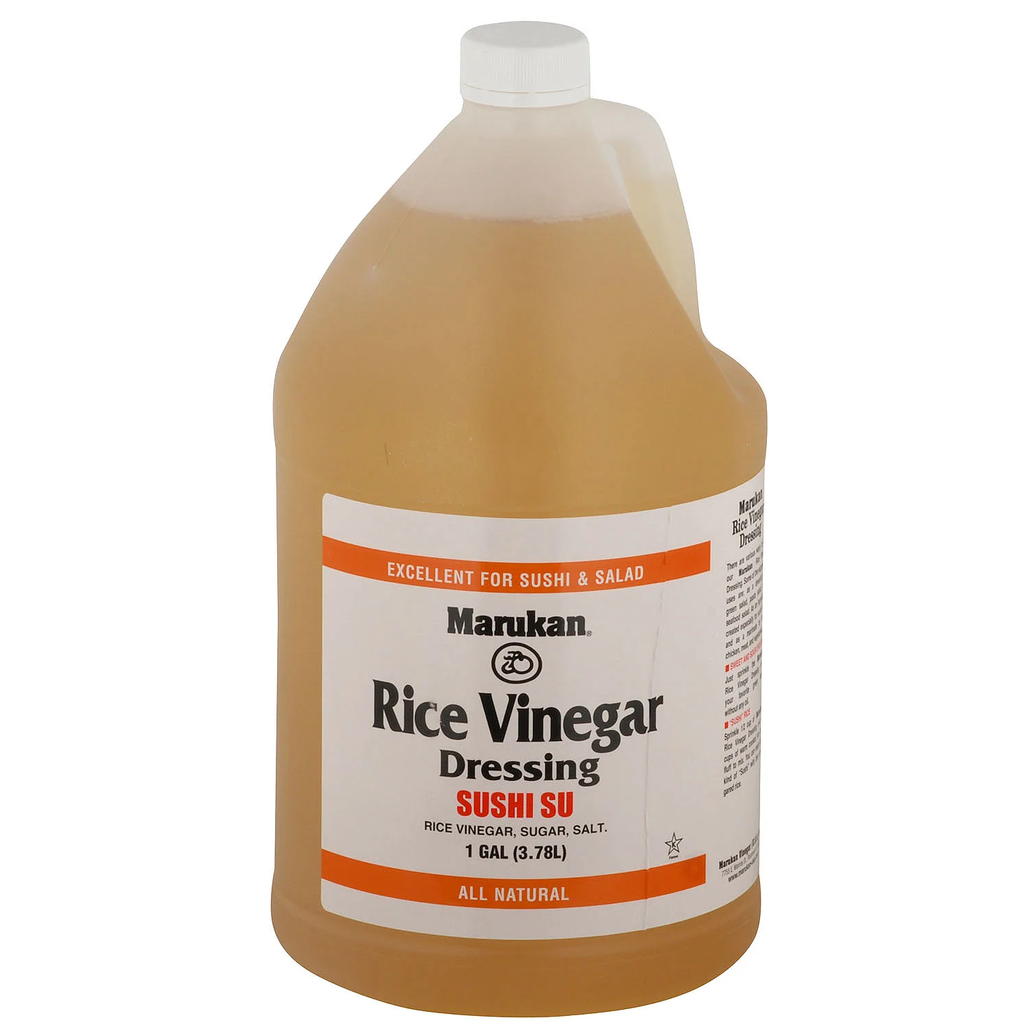 Vinegar Rice Wine Seasoned - 4 x 1 Gallon (Case = 1 x 1 Gallon) - Marukian - Restaurant and Foodservice Ingredients - Canadian Distribution - Ships Free Within Canada on Orders Above CAD $199