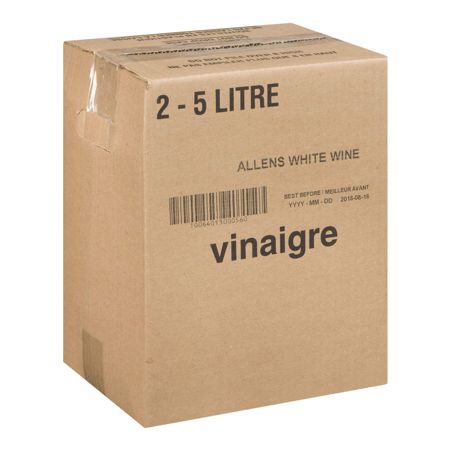Vinegar White Wine - 2 x 5 L - Allens - Restaurant and Foodservice Ingredients - Canadian Distribution - Ships Free Within Canada on Orders Above CAD $199 - Image 2