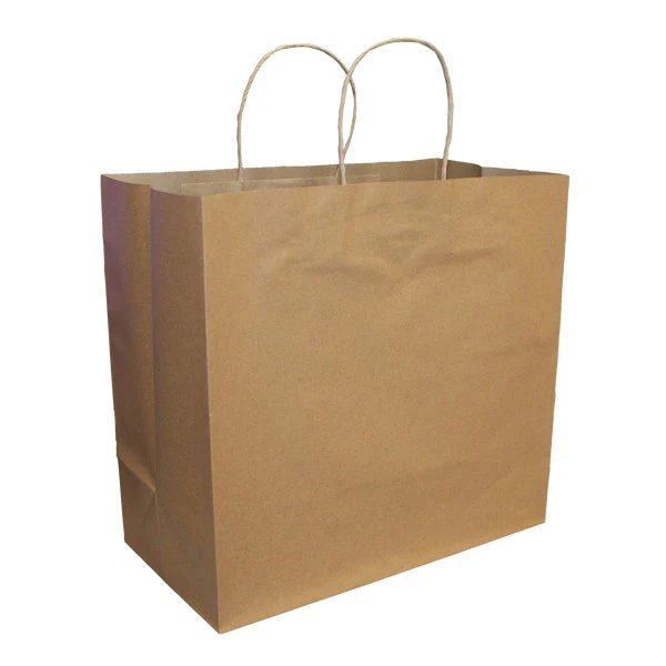 Viro Kraft Bag with Handle 14” x 10” x 15.5” - Pack of 200  - Disposables, Restaurant Packaging and Take-Out Supplies - Canadian Distribution - Ships Free Within Canada on Orders Above CAD $199