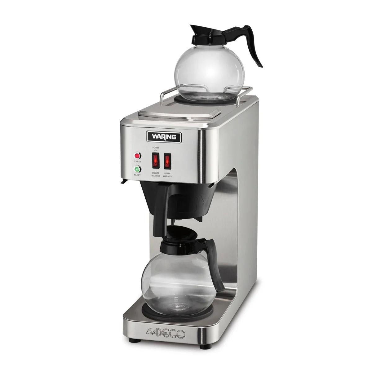 WCM50 "Café Deco" Pour-Over Coffee Brewer with Two Warmers by Waring Commercial - Image 4