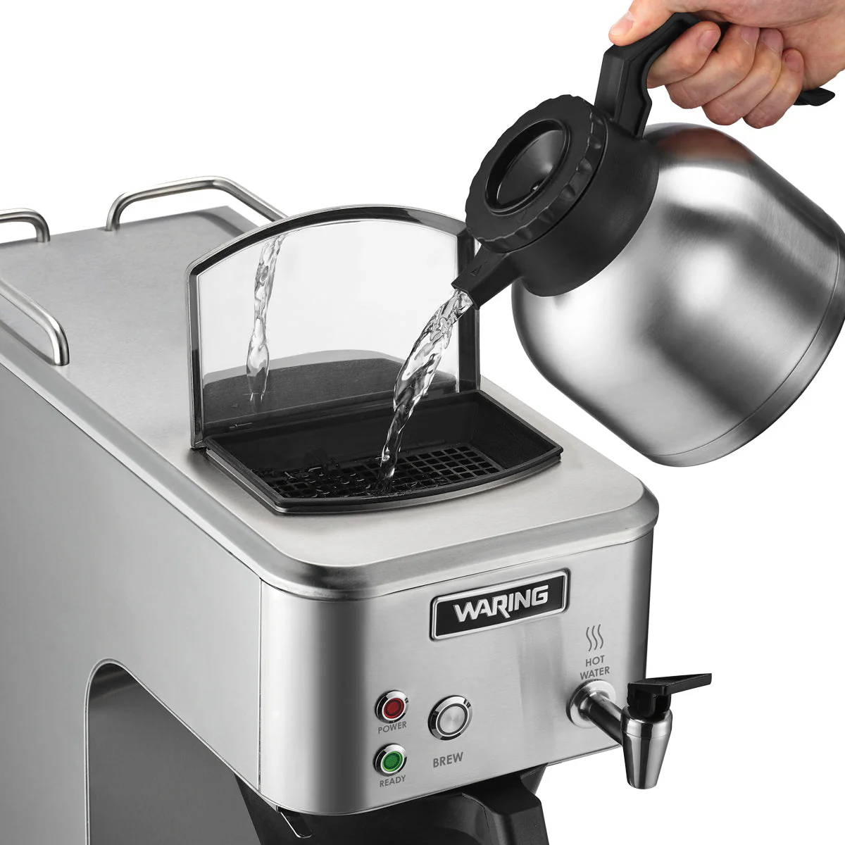 WCM60PT "Café Deco" Thermal Coffee Brewer with Hot Water Faucet by Waring Commercial - Image 4