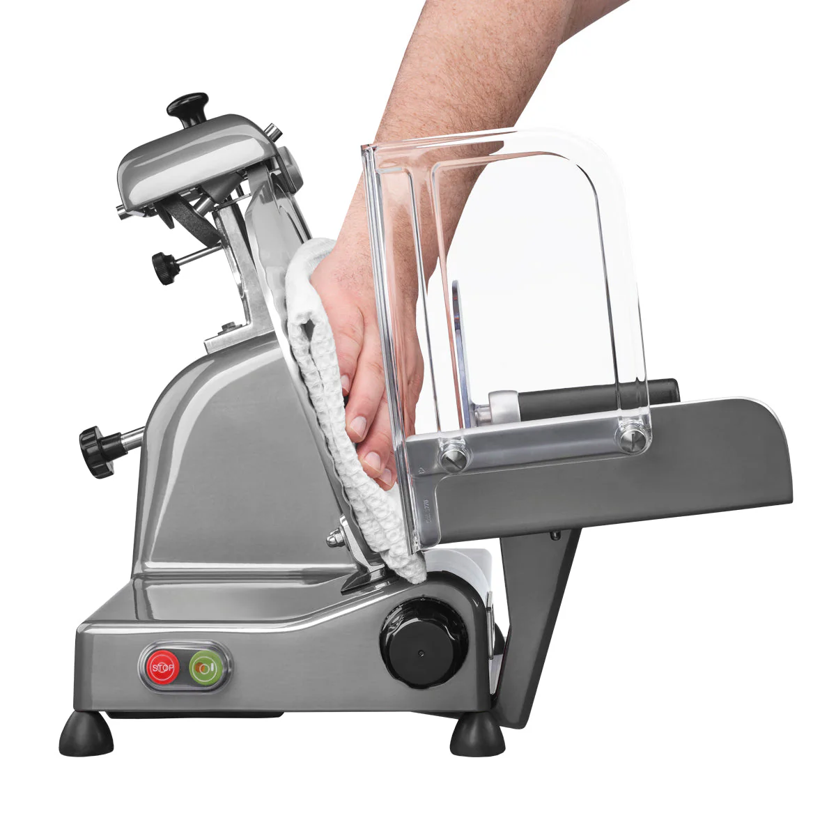 WCS220SV Medium-Duty Silver 8.5" Professional Food Slicer by Waring Commercial - Image 4