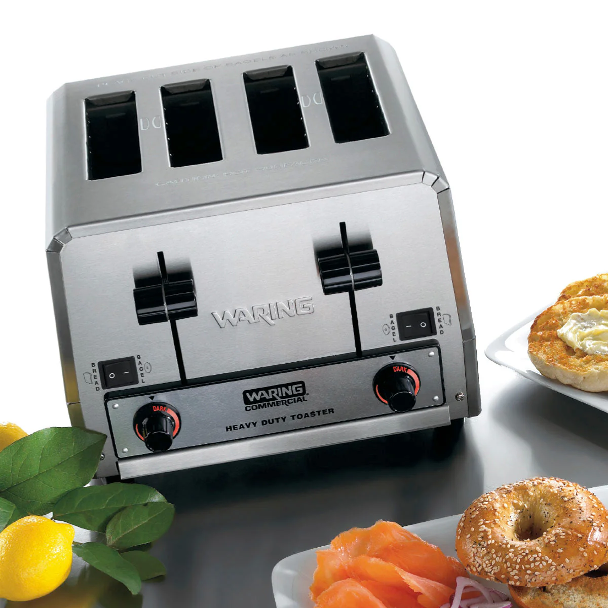 WCT855 4-Slice Commercial Heavy-Duty Switchable Bagel/Toast Toaster by Waring Commercial - Image 3