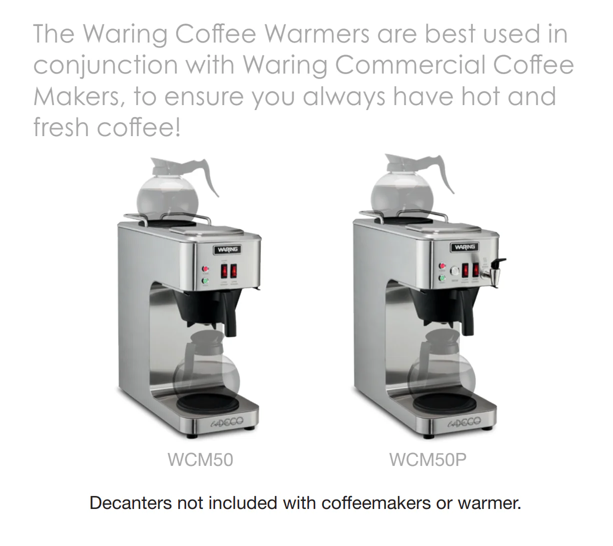 WCW20 Double Burner Coffee Warmer by Waring Commercial - Image 4