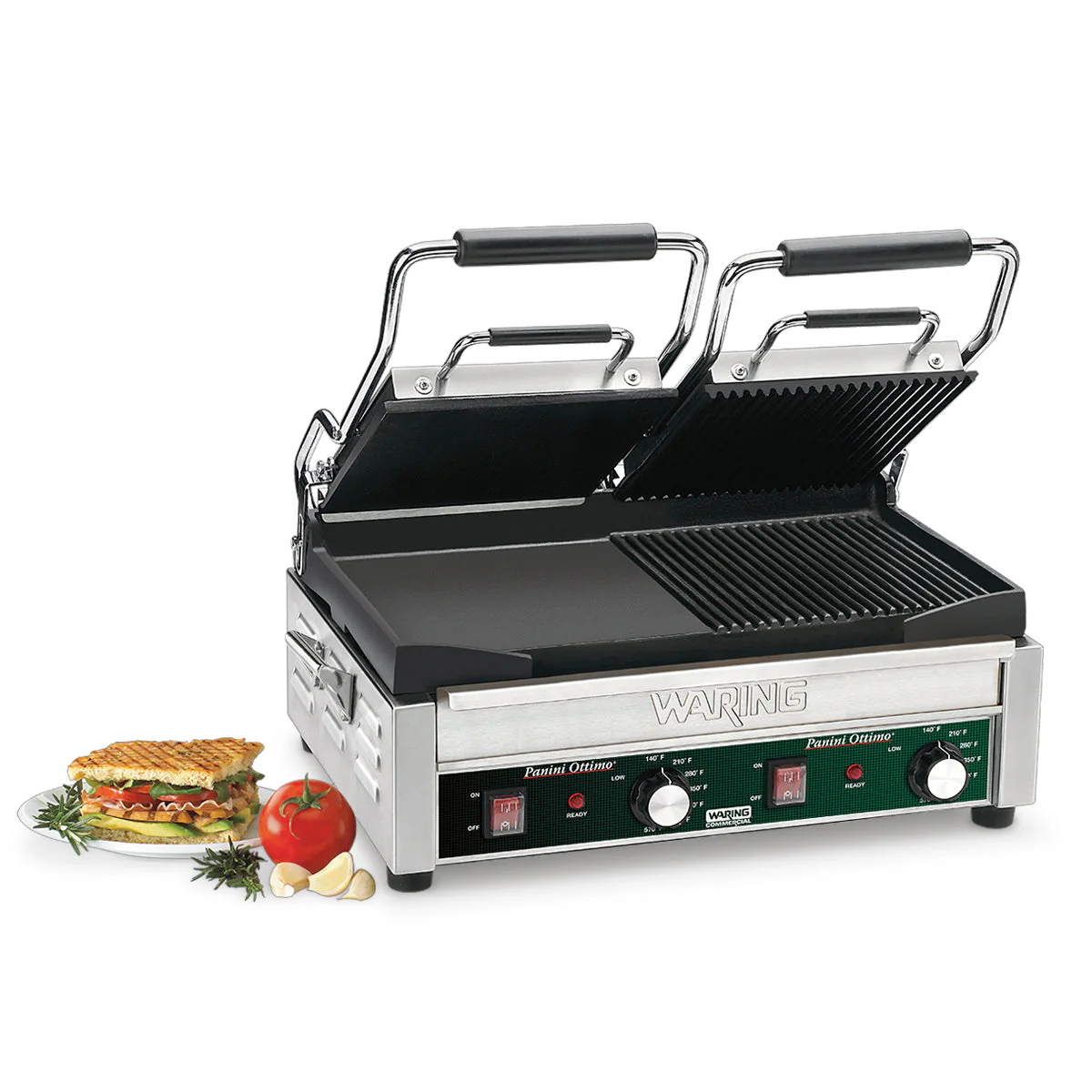 WDG300 Hybrid Panini Ottimo - Double Panini & Flat Grill by Waring Commercial - Image 3