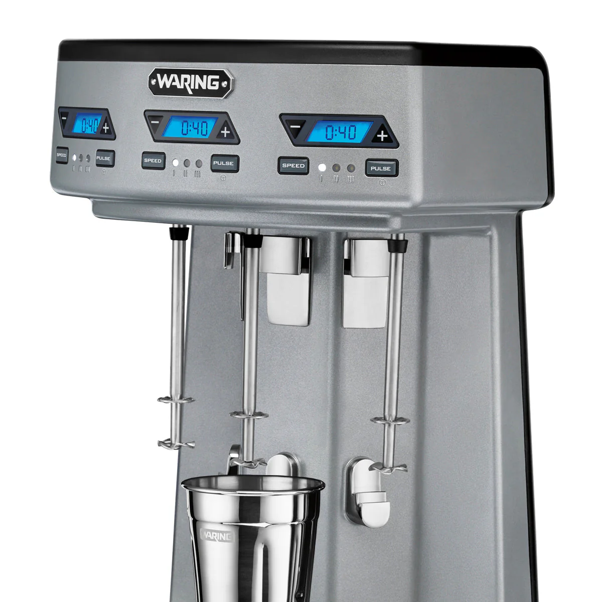 WDM360TX Heavy-Duty Triple-Spindle Drink Mixer with Timer & Hands Free Operation by Waring Commercial - Image 5