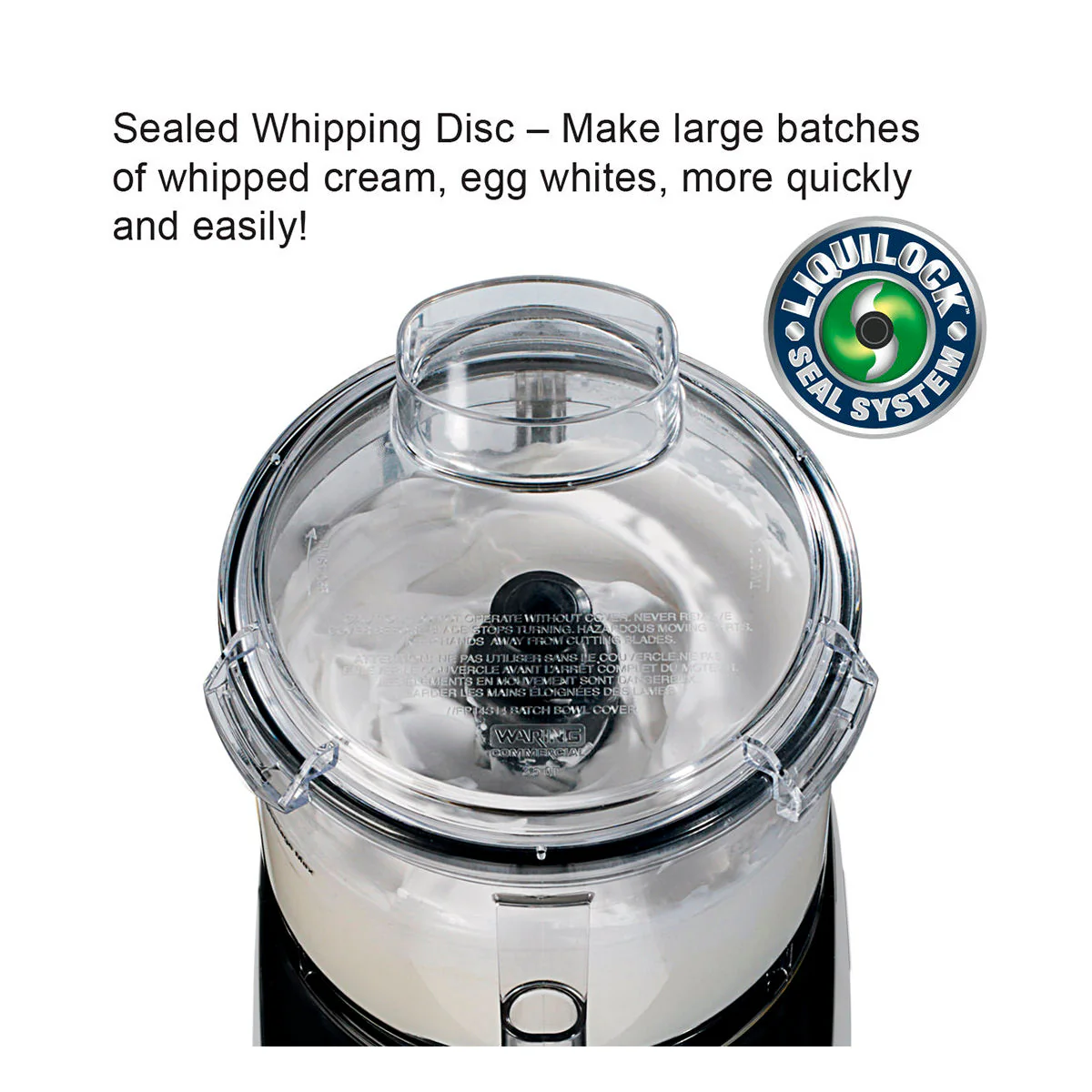 WFP11SW - 2.5-Qt. Bowl Cutter Mixer with Flat Lid and LiquiLock Seal System by Waring Commercial - Image 2